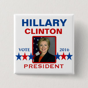 Hillary Clinton für Präsidenten 2016 Button