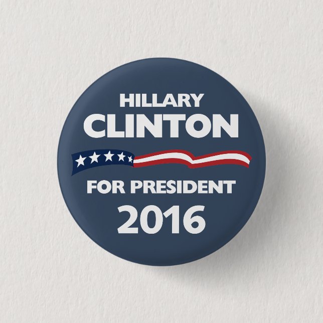 Hillary Clinton für Präsidenten 2016 Button (Vorderseite)