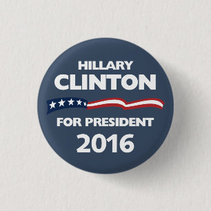 Hillary Clinton für Präsidenten 2016 Button