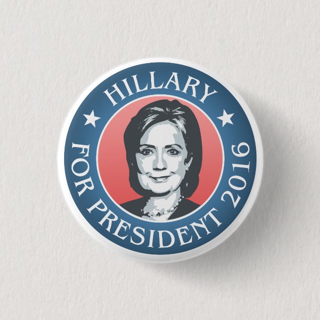 Hillary Clinton für Präsidenten 2016 Button (Vorderseite)
