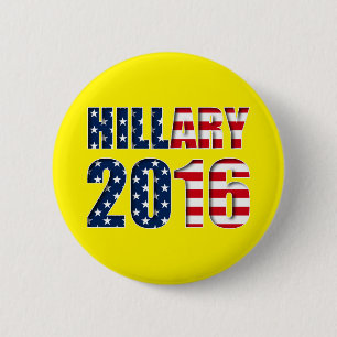 Hillary Clinton für Präsidenten 2016 Knopf Button