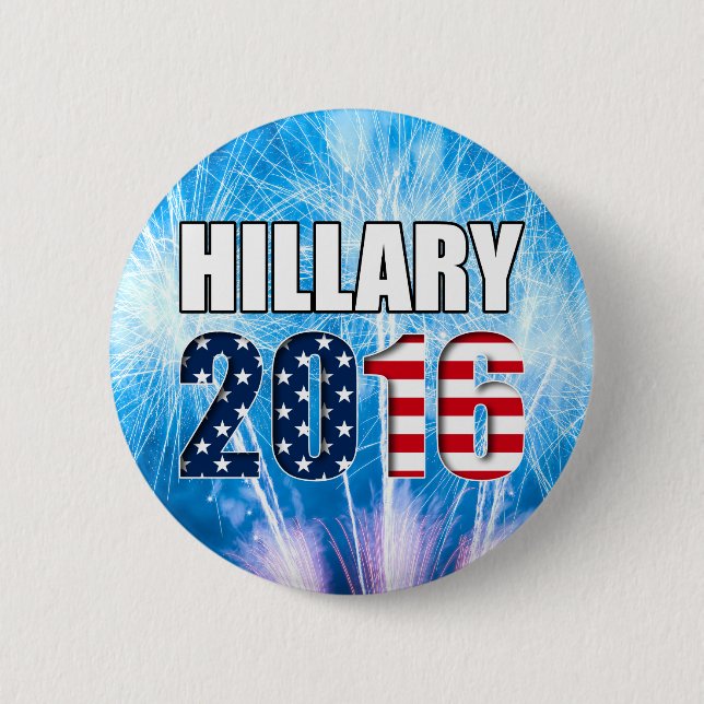 Hillary Clinton für Präsidenten 2016 Knopf Button (Vorderseite)