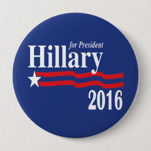 Hillary Clinton für Präsidenten 2016 Knopf (XXL) Button