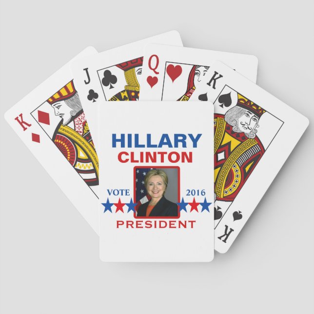 Hillary Clinton für Präsidenten 2016 Spielkarten (Rückseite)