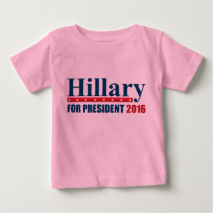 Hillary Clinton für Präsidenten Baby T-shirt