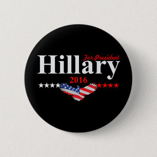 Hillary Clinton für Präsidenten Button