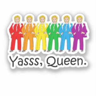Hillary Clinton Gay Pride Aufkleber