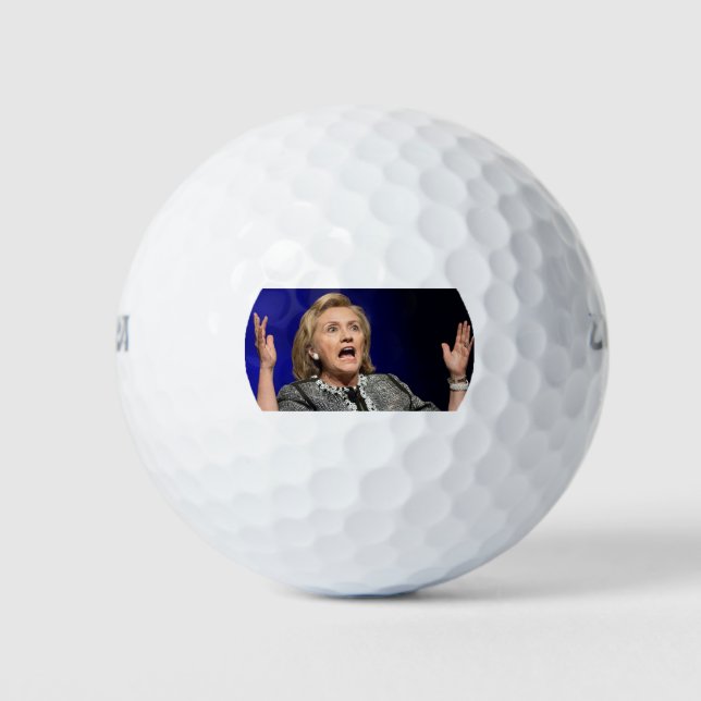 Hillary Clinton Golf Ball (Vorderseite)