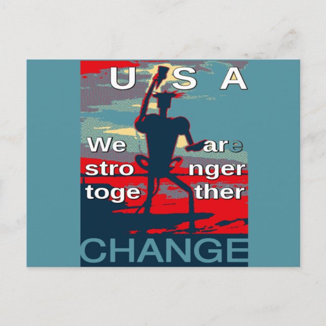 Hillary Clinton jüngster Wahlkampfslogan für 2016 Postkarte (Vorderseite)