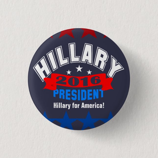 Hillary Clinton-Kampagne Button (Vorderseite)