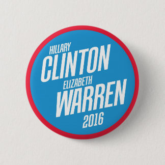 Hillary Clinton - Knopf Elizabeth Waren 2016 Button