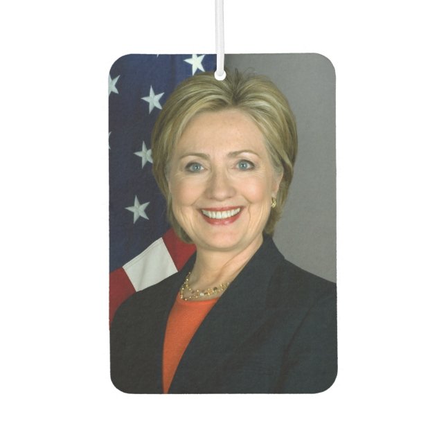 Hillary Clinton Offiziell Portrait Autolufterfrischer (Vorderseite)
