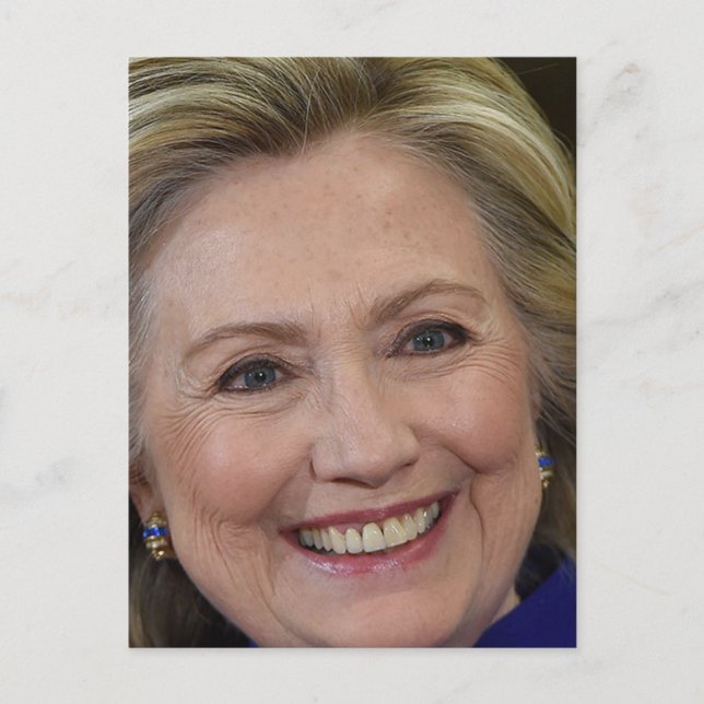 Hillary Clinton Postkarte (Vorderseite)