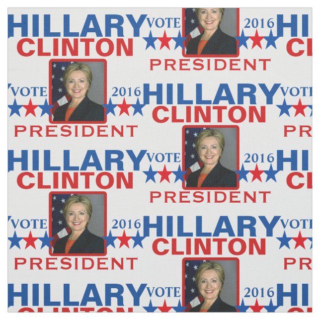 Hillary Clinton-Präsident 2016 Stoff (Muster)