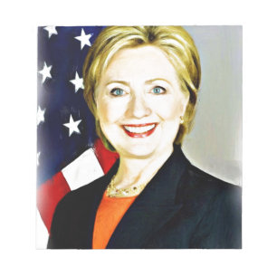 Hillary Clinton-Präsidentin der USA_ Notizblock