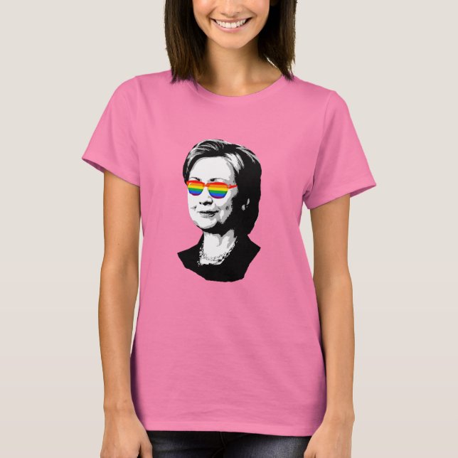 Hillary Clinton Pride 2016 - LGBT T-Shirt (Vorderseite)