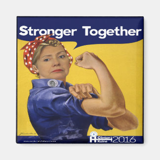 Hillary Clinton Stronger gemeinsam Magnet