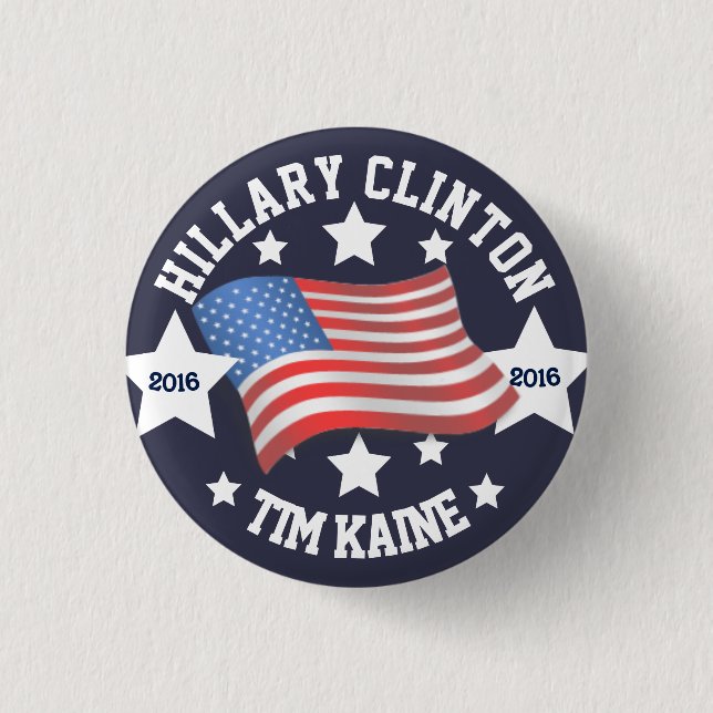 Hillary Clinton/Tim Kaine Button (Vorderseite)
