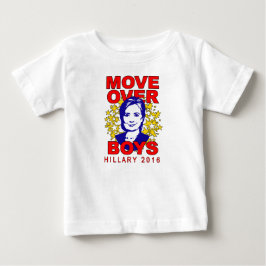Hillary Clinton überwindet Jungen Kleinkind Ruffle Baby T-shirt