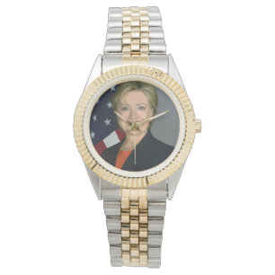 Hillary Clinton Wahl 2016 zum Zwei-Tone-Bracelet Armbanduhr