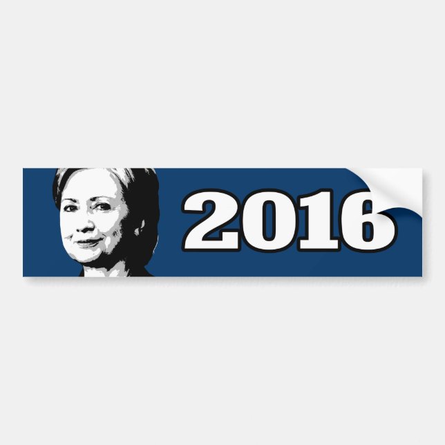 HILLARY CLINTONkandidat 2016 Autoaufkleber (Vorne)