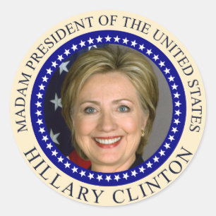 Hillary Clintons präsidiales Siegel Runder Aufkleber