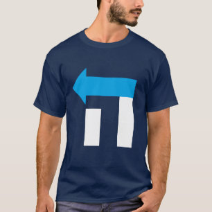 Hillary des hommes dans le T-shirt hébreu - bleu