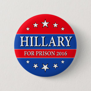 "HILLARY FÜR GEFÄNGNIS 2016" 2,25 Zoll Button