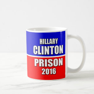 "HILLARY FÜR GEFÄNGNIS 2016 " KAFFEETASSE