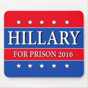"HILLARY FÜR GEFÄNGNIS 2016 " MOUSEPAD