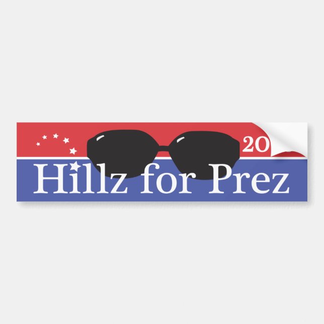 Hillary für Präsidenten 2016 Autoaufkleber (Vorne)