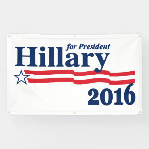 Hillary für Präsidenten 2016 Banner