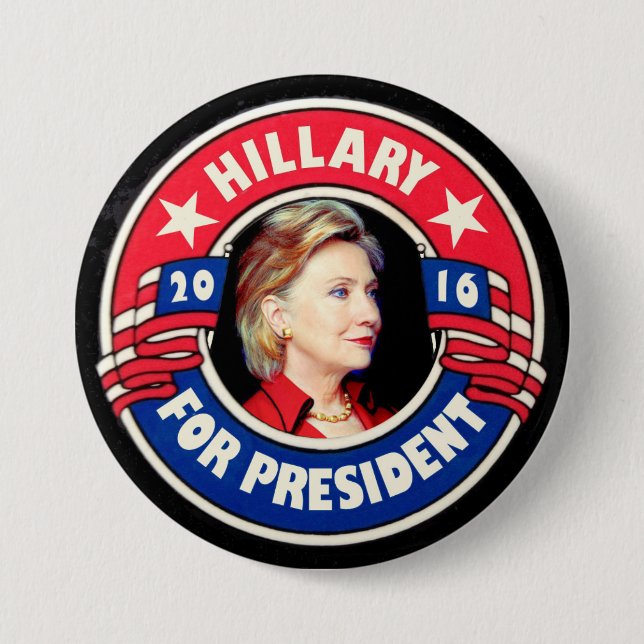 Hillary für Präsidenten 2016 Button (Vorderseite)