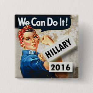 Hillary für Präsidenten We kann es tun Button