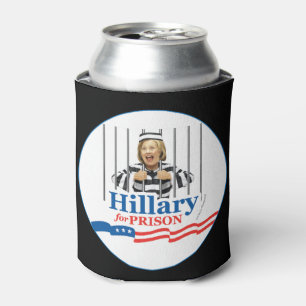 HILLARY FÜR PRISON! Sperr sie in Gefängniszelle Dosenkühler