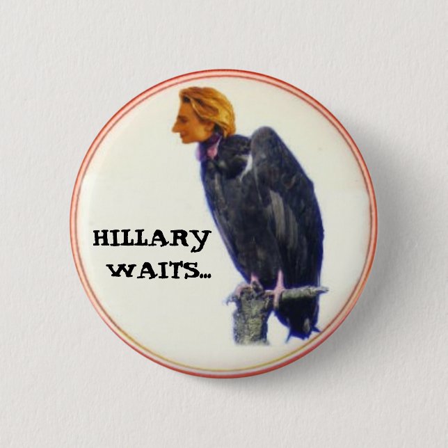 Hillary-Geier-Knopf Button (Vorderseite)
