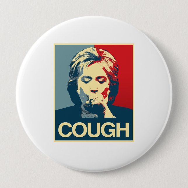 Hillary-Husten-Plakat -- Wahl 2016 - Button (Vorderseite)