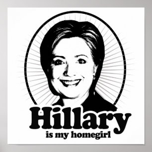 HILLARY IST MEIN HOMEGIRL - .PNG POSTER