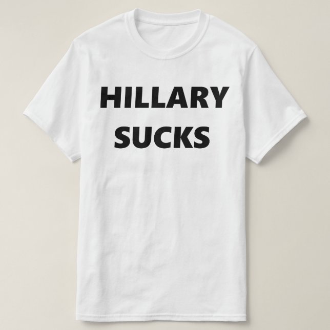 Hillary ist zum Kotzen T-Shirt (Design vorne)