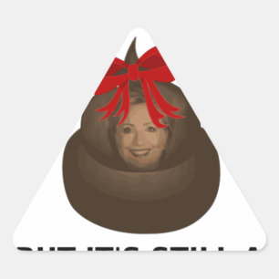 Hillary Kack Dreieckiger Aufkleber