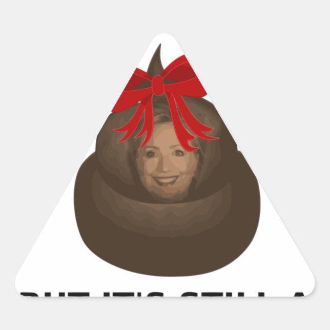 Hillary Kack Dreieckiger Aufkleber (Vorderseite)