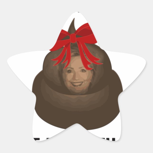 Hillary Kack Stern-Aufkleber (Vorderseite)