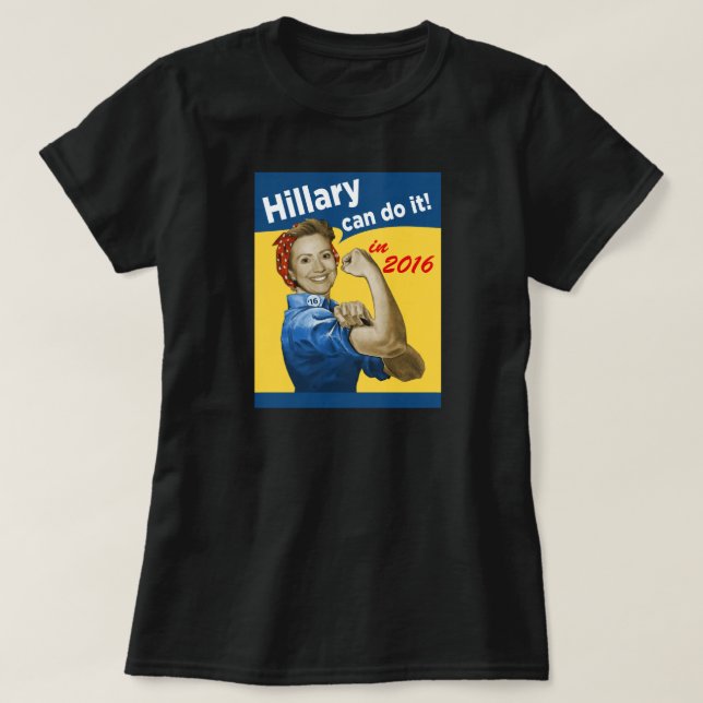 Hillary kann es 2016 T-Shirt (Design vorne)
