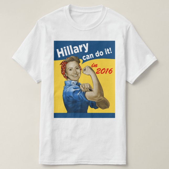 Hillary kann es tun 2016 T-Shirt (Design vorne)