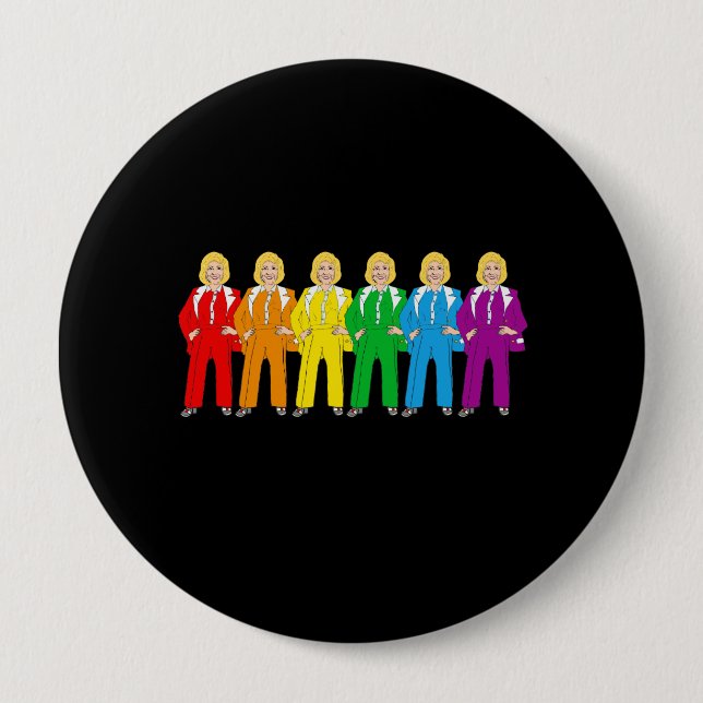 Hillary Pantsuit Pride - Button (Vorderseite)