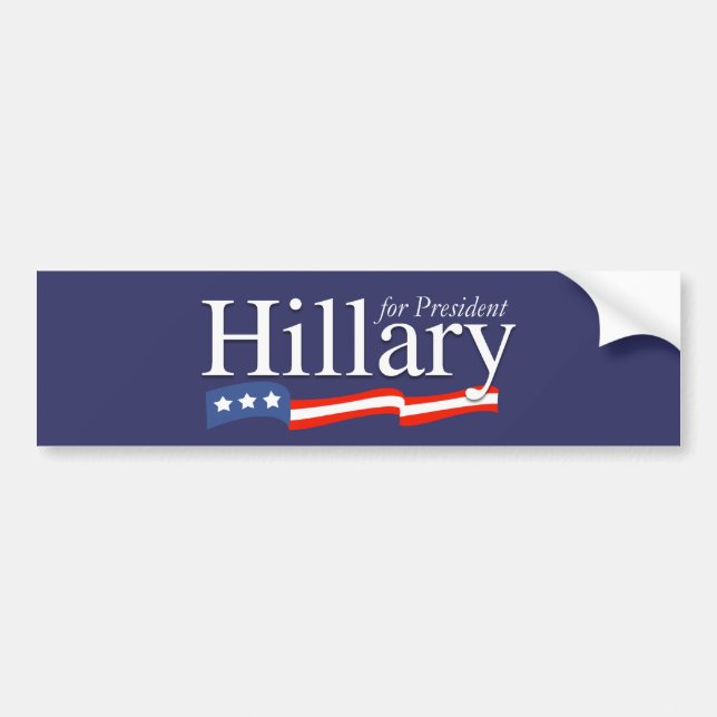 Hillary pour le Sticker du président Bumper (Devant)