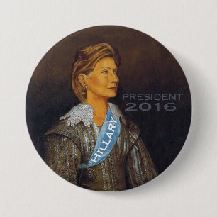 HILLARY-PRÄSIDENT 2016 BUTTON