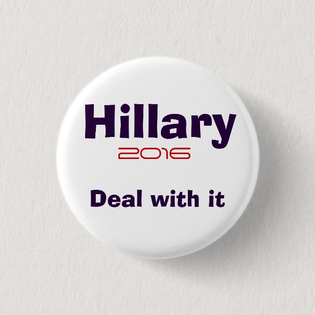 Hillary R Clinton 2016 Button (Vorderseite)
