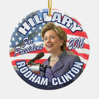 Hillary Rodham Clinton 2016 Keramikornament