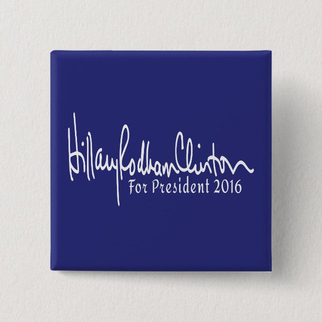 Hillary Rodham Clinton für Präsident 2016 Button (Vorderseite)